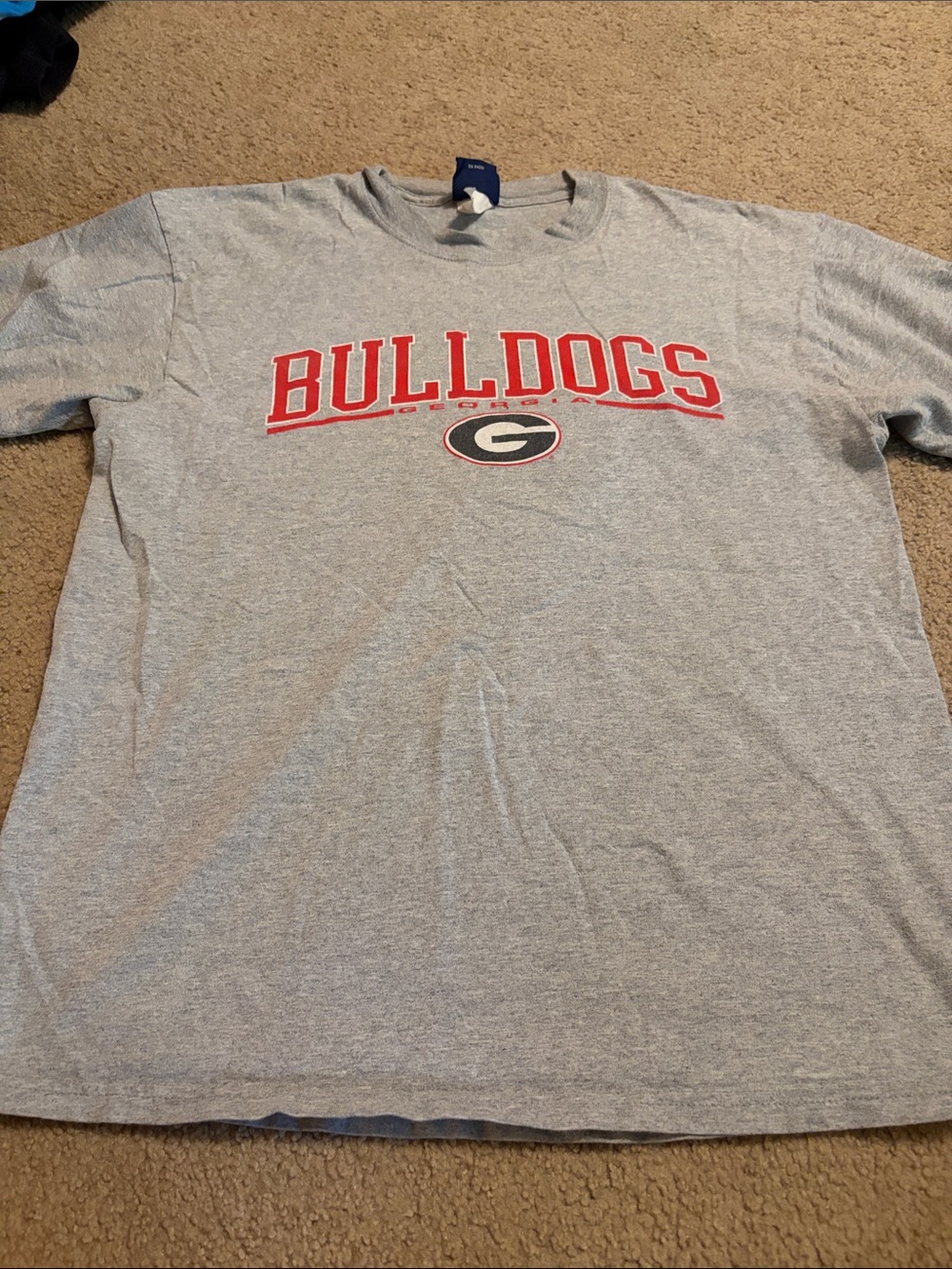 Gray Bulldogs Graphic Crewneck T-Shirt